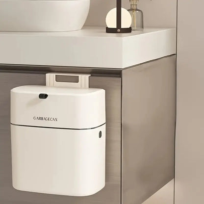 Wall-Mounted Waste Bin Lidded Trash Can