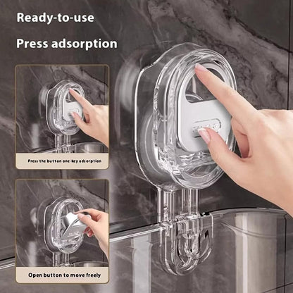 No-Drill Bathroom Suction Storage Box